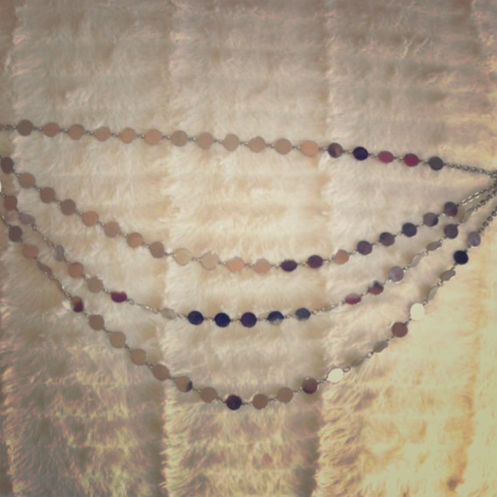 Silver Layered Choker